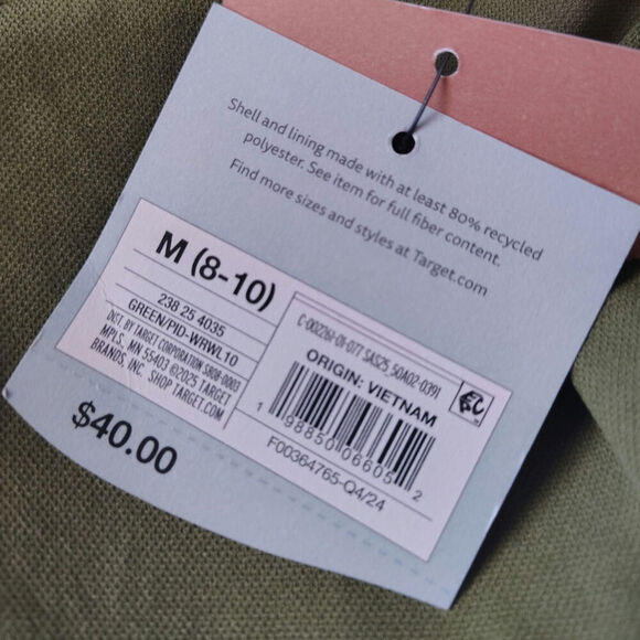 Shade Shore Shirred Cut One Shoulder One Piece Swimsuit Olive Green Medium - Picture 5 of 5